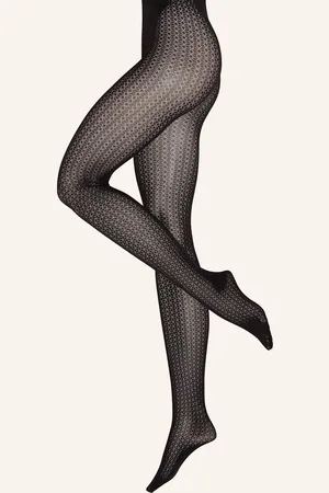 Wolford Feinstrumpfhose Mosaic Jacquard Tights schwarz