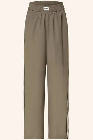 Karo Kauer Marlenehose Mit Galonstreifen gruen