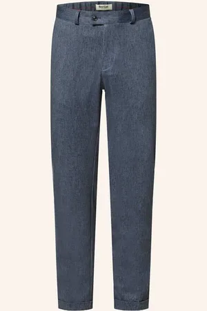 Club of Gents Anzughose Cg Clow Slim Fit Aus Jersey blau