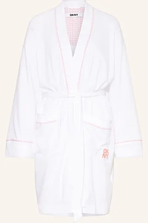 DKNY Damen-Bademantel A New Era weiss