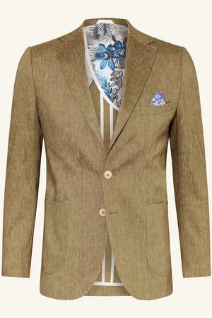 PAUL Anzugsakko Extra Slim Fit Mit Leinen gruen