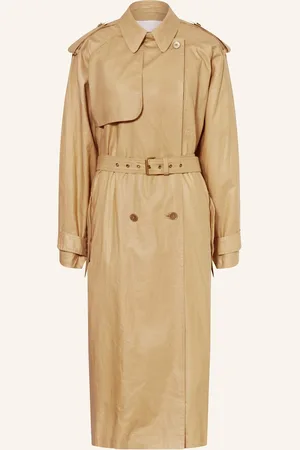 Isabel Marant Trenchcoat Freanne Mit Leinen beige