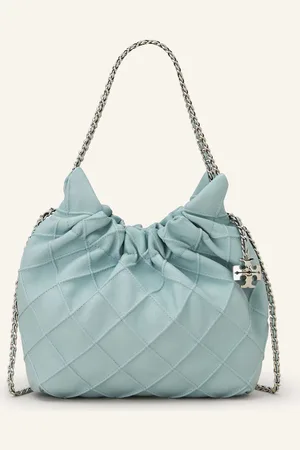 Tory Burch Beuteltasche Fleming blau