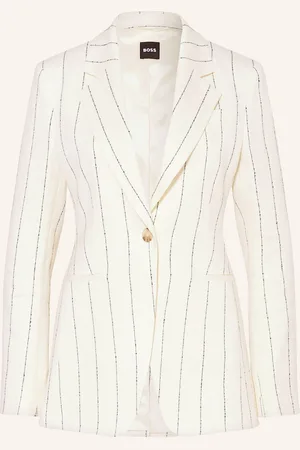 HUGO BOSS Blazer Jia Mit Leinen weiss