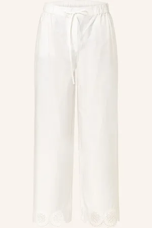 Claudie Pierlot Marlenehose Mit Lochspitze weiss