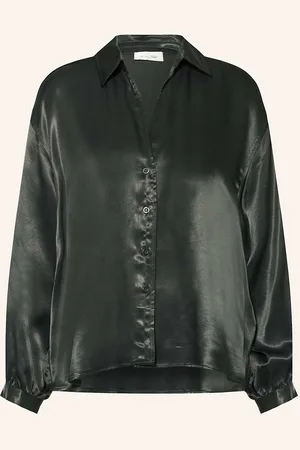 American Vintage Satinbluse Unyl grau