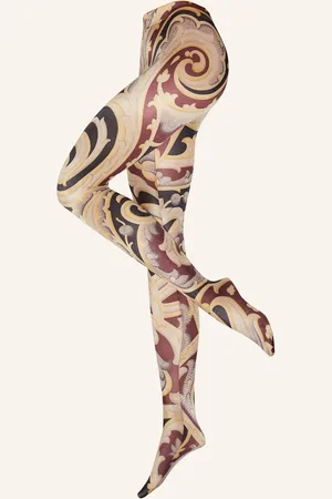 Wolford Feinstrumpfhose Paisley Baroque grau