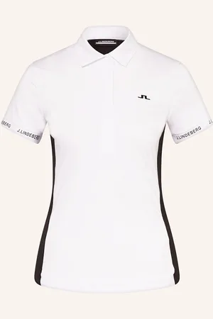 J Lindeberg Funktions-Poloshirt weiss