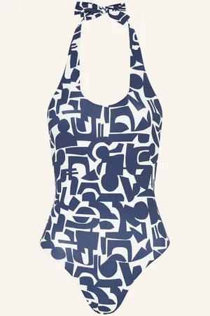Marc O’ Polo Neckholder-Badeanzug blau