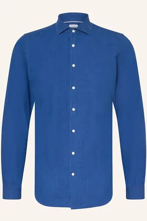 PAUL Hemd Slim Fit In Jeansoptik blau