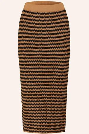 Max Mara Häkelrock Brenta braun