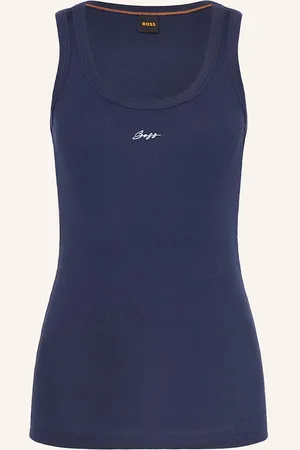 HUGO BOSS Top Ematite blau