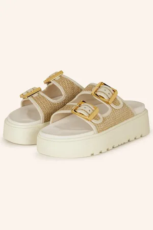 Casadei Plateau-Pantoletten Birlkey weiss