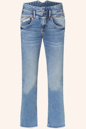 Herrlicher Bootcut Jeans Pearl Cropped blau