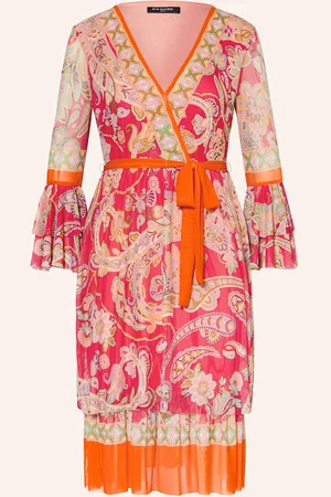 Ana Alcazar Kleid Mit Rüschen Und 3/4-Arm rot