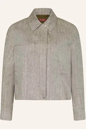 Max Mara Jacke Lucas Aus Leinen gruen