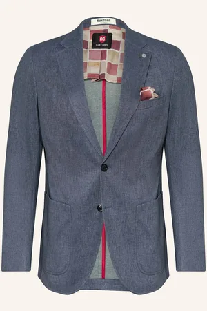 Club of Gents Anzugsakko Cg Carter Slim Fit Aus Jersey blau
