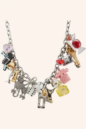 Marc Jacobs Halskette The Sticker Statement Necklace silber