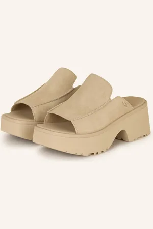 UGG Plateau-Pantoletten beige