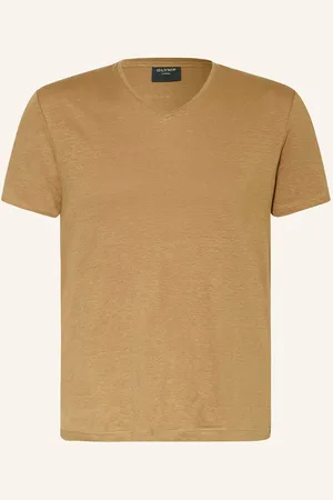 Olymp T-Shirt Aus Leinen braun