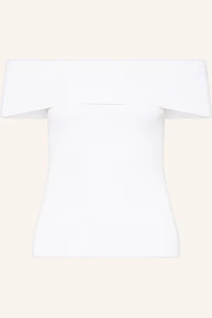 Maje Off-Shoulder-Top weiss