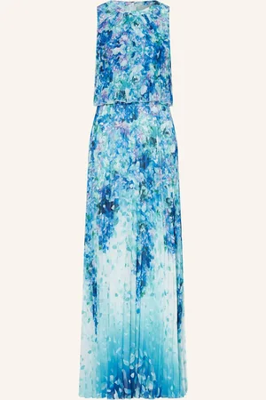 Apart Abendkleid Mit Plissees blau