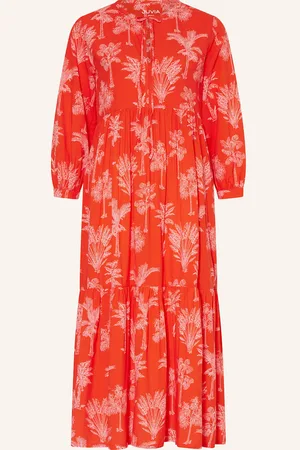 Juvia Kleid Malou Mit 3/4-Arm rot