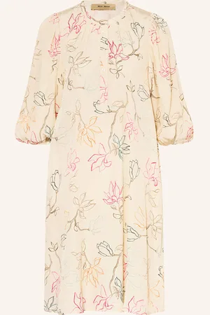 Mos Mosh Jacquard-Kleid Mmiqala Mit 3/4-Arm weiss