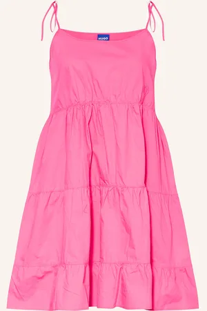 Hugo Blue Kleid Karamela rot