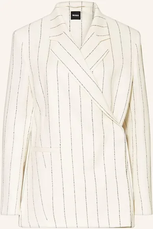 HUGO BOSS Blazer Janka Mit Leinen weiss