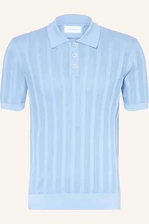 Baldessarini Strick-Poloshirt blau