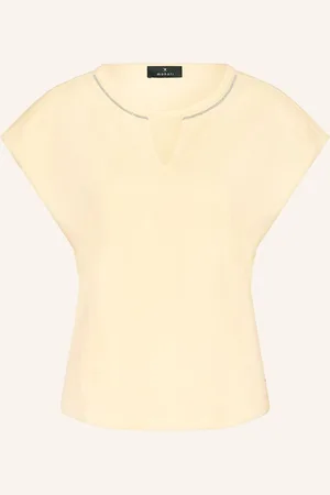 monari T-Shirt Mit Cut-Outs gelb