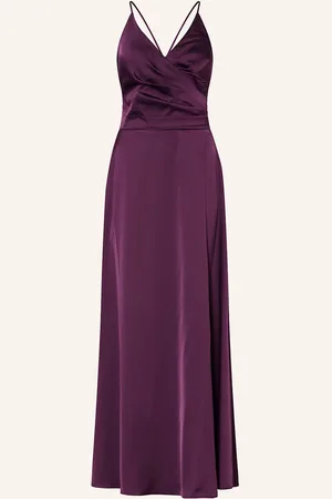 Apart Abendkleid In Wickeloptik lila