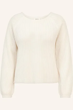 Cartoon Pullover Mit Pailletten weiss