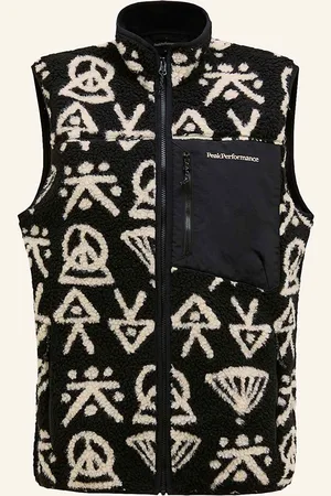 Peak Performance Fleeceweste Graphic Pile schwarz