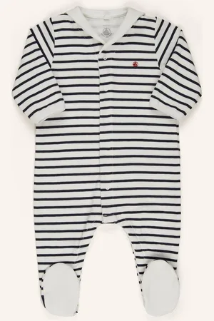 Petit Bateau Strampler weiss