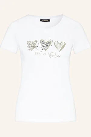 More & More T-Shirt Mit Schmucksteinen