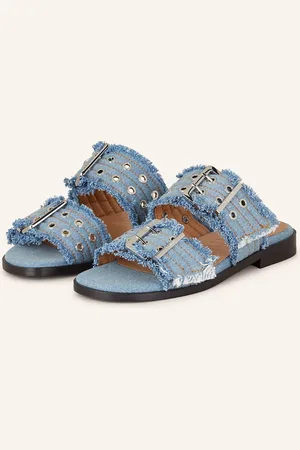 Ganni Pantoletten blau