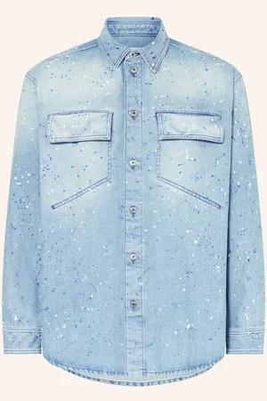 OFF-WHITE Jeanshemd Comfort Fit blau