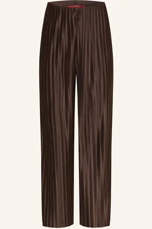 Max&Co. Marlenehose Tosca Mit Plissees braun