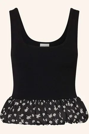 Claudie Pierlot Cropped-Top schwarz