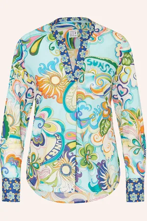 Emily van den Bergh Blusenshirt blau