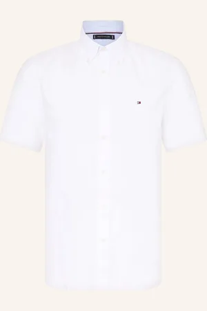Tommy Hilfiger Kurzarm-Hemd Regular Fit Mit Leinen