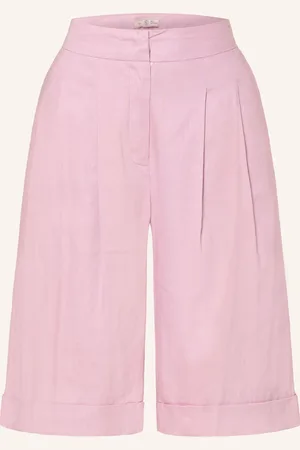 Anfiny Bermudas Alda Mit Leinen rosa