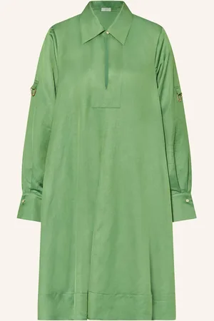 Riani Kleid Mit Leinen gruen