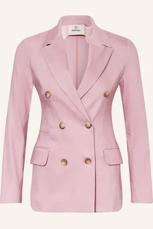 Anfiny Blazer Leona Mit Leinen rosa