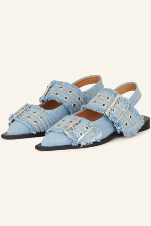 Ganni Slingballerinas blau