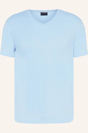 Olymp T-Shirt Aus Leinen blau