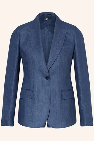 Max Mara Leinenblazer Nalut blau