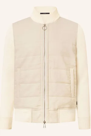 Windsor Blouson Carolin-J Im Materialmix Mit Leinen weiss